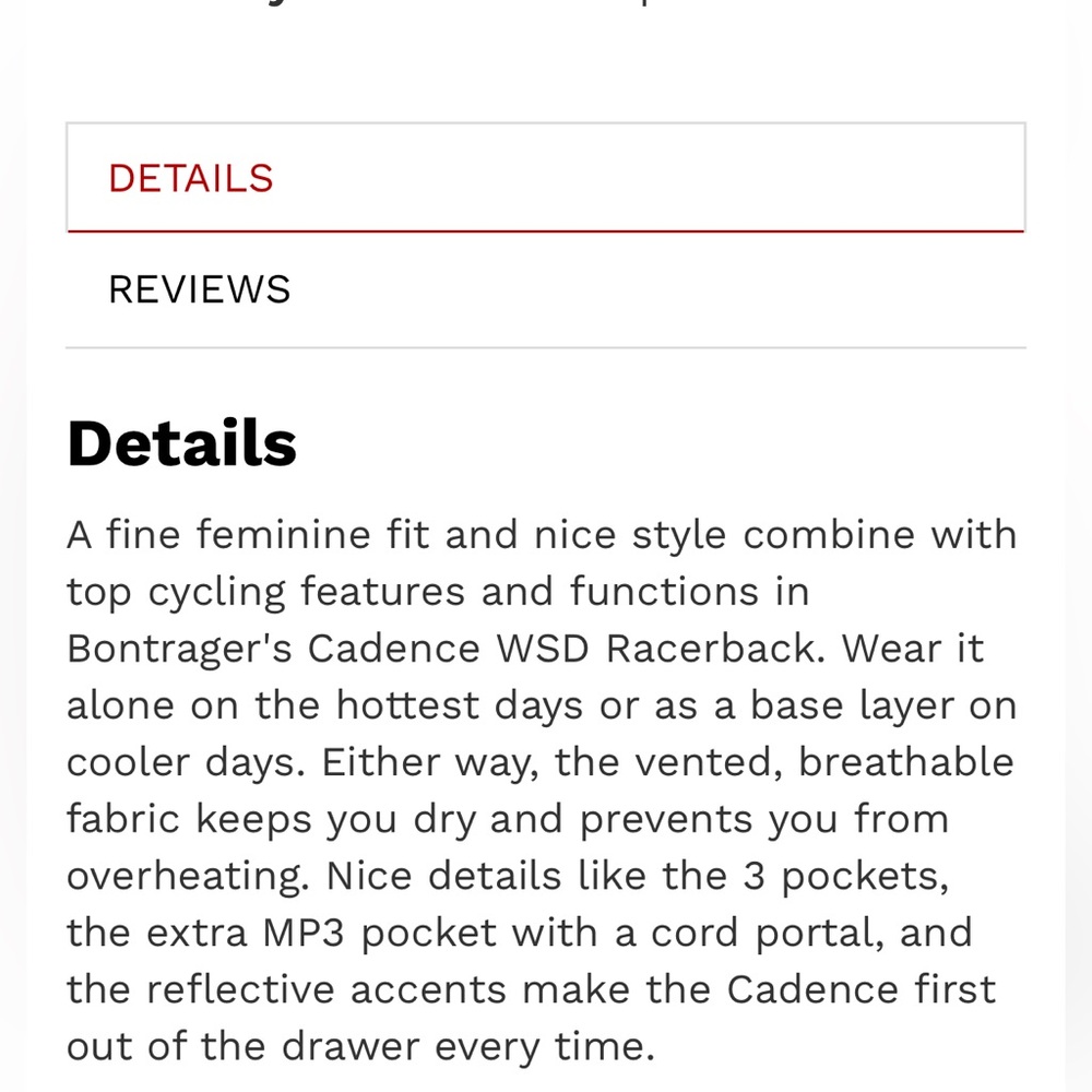 Bontrager Cadence Cycling Bike Jersey Racerback Tank Top Pockets Women's S Vent - Picture 8 of 8